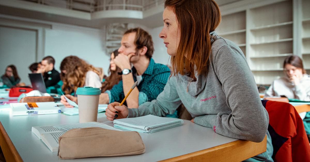Students in a theology classroom at NBCEA