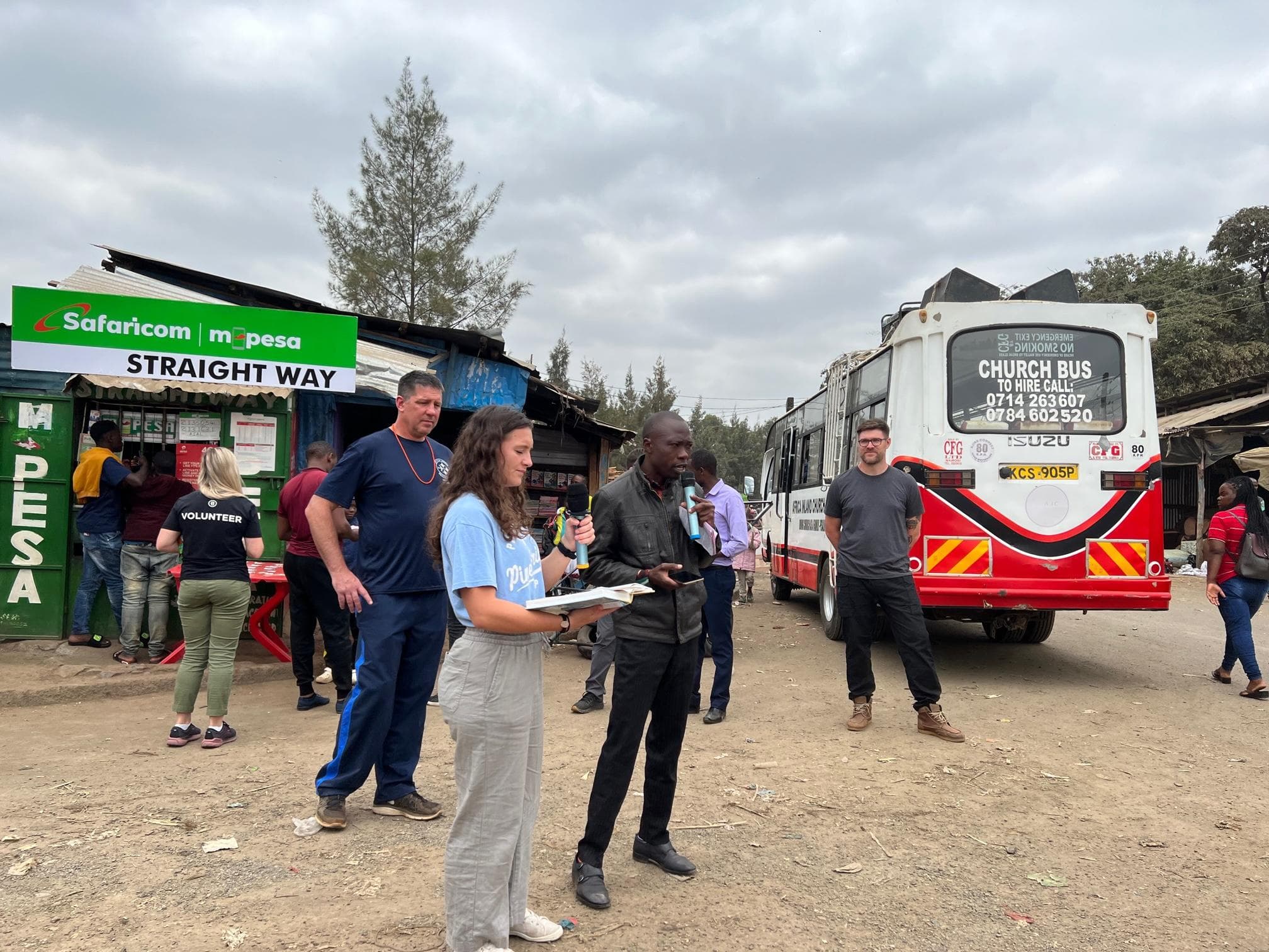 NBCEA students engaged in community ministry and outreach activities in the Rongai area
